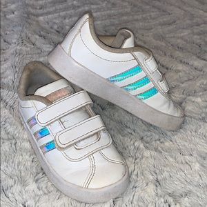 White Adidas Velcro sneaker - toddler 8